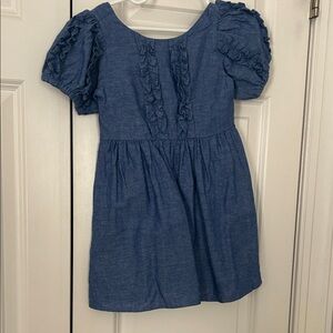 Janie and Jack Blue Ruffle Sleeve Dress